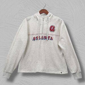 Atlanta Braves MLB 1/4 Zip Pullover Hoodie XL